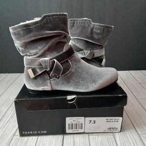 Torrid Velvet Bow Ankle Bootie